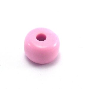 Bola achatada rosa de resina